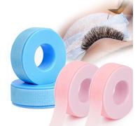 EMEDA Cinta para Pestañas de Silicona para Extensiones - Fácil de Despegar, para Piel Sensible, Microperforada y Transpirable - Para Maquillaje, Labios, Sombras de Ojos, Uso en Casa y Salón