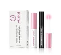 EMEDA Kit Pegamento y Removedor de Pestañas - Pegamento 48H, Transparente, Secado Rápido y Resistente al Agua + Removedor Suave a Base de Aceite - Para Racimos y Pelo a Pelo - In plicador Extra