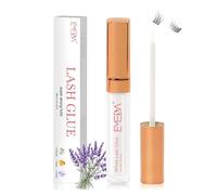 EMEDA Pegamento para pestañas sin látex 7ml 0.23 OZ Fórmula impermeable y transparente con extracto de Lavanda Pegamento para pestañas postizas hipoalergénico de fijación fuerte (Lavanda)