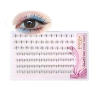 EMEDA Pestañas inferiores 5-6mm racimos de pestañas cortas DIY Pestañas individuales en racimo banda transparente extensiones de pestañas naturales Shart Bottom under lash clusters (inferiores lash)