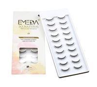 EMEDA Pestañas Naturales 10 Pares, Pestañas Postizas Mullidas 3D Pestañas 100% Artesanales, Pestañas Dramáticas Para El Maquillaje, Set De Pestañas Natural False Eyelashes Cateye Lashes (SA3)