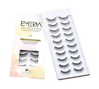 EMEDA Pestañas Naturales 10 Pares, Pestañas Postizas Mullidas 3D Pestañas 100% Artesanales, Pestañas Dramáticas Para El Maquillaje, Set De Pestañas Natural False Eyelashes Cateye Lashes (SP25)