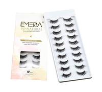 EMEDA Pestañas Postizas Naturales estilo 10, Pestañas Suaves y Esponjosas 3D Pestañas De Visón De Imitación, Tira De Pestañas Postizas Natural False Lashes Cateye Lashes Wispy Eyelashes (SA11)