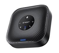 EMEET Altavoz de conferencia M0 Plus, 4 micrófonos AI 360°, reducción de ruido, altavoz USB C, altavoz de conferencia Bluetooth para 8 personas con cadena de margaritas para 16 compatible con software