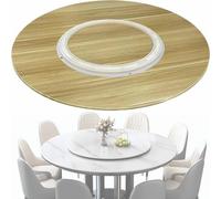 EMENAR Mesa Giratoria De Comedor Grande, Organizador De Mesa para Cocina Y Hogar, Plato Giratorio De Madera Lazy Susan, Grueso Y Duradero (Color: Walnut, Tamaño: 80cm/20in)