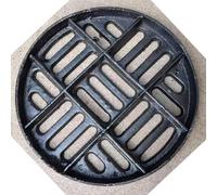 EMENKD 20cm Rejilla De Drenaje Redonda Para Jardín, Rejilla Desague Duradera Y Resistente Rejilla Evacuación Para Zanja, Filtro De Drenaje Exterior(55cm(21.7"))