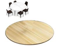 EMENKD Mesa Plegable Resistente 80 100 120cm, Extensor De Escritorio Redondo De Madera, Mesa Plegable Portátil, Resistente Y Duradera(Walnut,80cm/30inch)