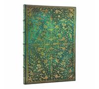 Paperblanks Cuaderno tapa dura Flor Esmeralda (Nature’s Grace) Grande liso con banda elástica