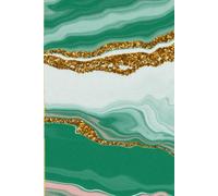 Emerald Green Marble Notebook great for Creatives, Artists, Writers or anyone! 6x9 notebook with 240 lined pages