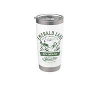 Emerald Lake Rocky Mountain National Park - Diseño desgastado Vaso térmico de acero inoxidable de doble pared