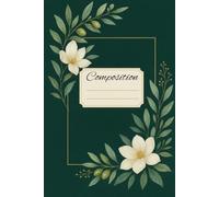 Emerald Magnolia Notebook: Elegant Botanical Floral Lined Journal with Watercolor Magnolia Flowers, Olive Branch Design, Writing Notebook for Notes, Journaling, School, Office, and Everyday Use