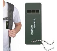 Emergeincy Silbato para acampar al aire libre, silbato de supervivencia de emergencia, llavero silbato accesorios de senderismo para exteriores, montañismo, navegación y señalización
