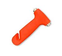 Emergencia Auto Escape - Martillo de ventana y cortador de cinturón de seguridad - Libérate y a tus seres queridos de un coche quemado o hundido, 1, Orange Premium, 1