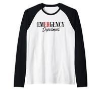 Emergency Department ER RN Nurse Room Healthcare Crew Camiseta Manga Raglan