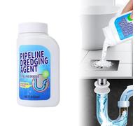 Emergency Drain Rescue Kit - Soap scum dissolver, Concentrated Pipe Dredger for Hair/Grease | Works in 15-30 Mins | Safe for PVC/Copper Pipes, Kitchen & Bathroom Solution (1PC)