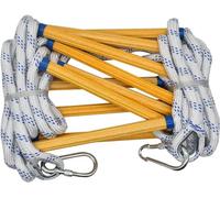 Emergency Fire Escape Ladder, Reusable Rope Ladder with Hooks for Adults & Kids, Safety Balcony Rescue Ladder, Multi-Use Escape Solution, Portable & Durable (One Color 5m/16.4ft)