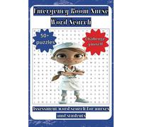 Emergency Room Nurse Word Search: Word search with easy-to-read printout for Emergency room nurses, ER Clinical staff, and students | 6x9 inches, 110 ... for Vacations, Holiday, and free times.