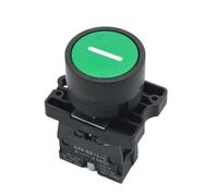 Emergency Stop Switch 22mm Start Stop Button with The Arrow Symbol XB2 Flat Touch Switch Button Momentary Button Switch Red/Green Push Buttons(Green one)