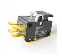 Emergency Stop Switch 2Pcs HY50-11 125V/20A 250V/15A 1HP 6 Pin Microswitches for Equipment and Appliances Tools Controls Switches