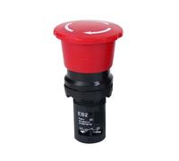 Emergency Stop Switch Button On Off EB2 Series Red Mushroom Head Latching Self-Locked e-Stop Push Buttons 22mm 5A(Big Head)