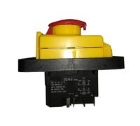 Emergency Stop Switch DZ-6-2 15A 250V IP55 Waterproof Electromagnetic Drill Push Button Pushbutton Magnetic Machine Switches