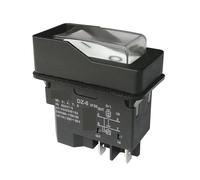 Emergency Stop Switch DZ-6 220V Waterproof Electromagnetic Push Button Switch for Branch Shredder 15A 4-Pins 5 pins IP55(5pins) Controls Switches
