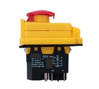 Emergency Stop Switch DZ-6 Electromagnetic Switch Emergency Stop Pushbutton Switches for Industrial Machine Tool Equipment Ac 250V 16(15) A 5E4(DZ-6I) Controls Switches