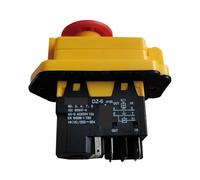 Emergency Stop Switch DZ-6 Electromagnetic Switch Emergency Stop Pushbutton Switches for Industrial Machine Tool Equipment Ac 250V 16(15) A 5E4(DZ-6E) Controls Switches