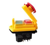 Emergency Stop Switch DZ-6 Waterproof Electromagnetic Pushbutton Switches Push Button with Cover 5Pin 250V