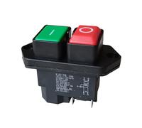 Emergency Stop Switch Electromagnetic Pushbutton Switches Waterproof Emergency Stop Button Switch 16(12) A 10(8) A 250V 2HP 16A 220-240V KJD17B(KJD17B-C-4P) Controls Switches
