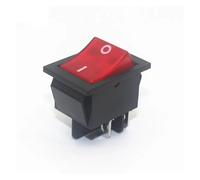 Emergency Stop Switch KCD4-201 on Off on On 30A/250V 16A/250V Heavy Duty 4 Pin T85 Rocker Switch with Light 12V 24V 110V 220V 380V(Red 4pin)