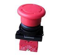 Emergency Stop Switch LA136 500V 10A IP55 NO Emergency Stop Pushbutton Switch Micro-Electric Control Mushroom Rotary Switch for Hoist Controls Switches