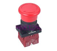 Emergency Stop Switch LA136 550V 10A IP55 NO Pushbutton Micro-Electric Control Mushroom Knob for Hoist Controls Switches