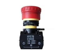 Emergency Stop Switch Push Button Switch Emergency Stop Switches 1NC+1NO 2NC 18A 125V 12A 250V E195428 HY57 HY57B(HY57B) Controls Switches