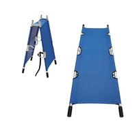 Emergency Stretcher Camilla Plegable, Camilla Portátil Plegable De Aleación De Aluminio, Con 2 Correas De Seguridad Ajustables Y Asas Resistentes, Patas De Goma Y Bolsa De Almacenamiento