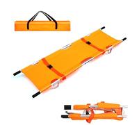 Emergency Stretcher Camilla Plegable De Rescate De Emergencia, Camilla Gurney De Aleación De Aluminio Y Lona, con Asas Y Correas Resistentes, Para El Transporte Seguro De Pacientes En Exteriores