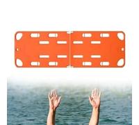 Emergency Stretcher Tabla Espinal De Rescate Emergencia, Camilla Plegable Flotante Polietileno Para Pacientes, Diseño Ligero Cuatro Pliegues Con Cinturón Seguridad, Carga Máxima 169 Kg