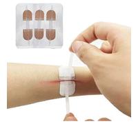 Emergency Wound Closures Band-aid Adhesive Bandages, Zip Stitch Stickers for Camping, Survival Household Gear, 3 Pcs (45*10mm, Skin)