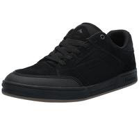 Emerica Heritic - Zapatos deportivos con aspecto atrevido de patinaje, suela reforzada, sensación acolchada, tenis de uso diario 2025, Negro/Negro, 47 EU
