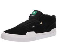 Emerica Pillar Mid Top Vulc Skate Shoe, Zapatos Hombre, Negro Blanco Oro, 43 EU