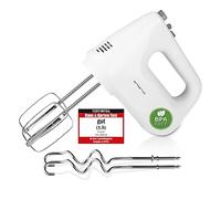 EMERIO Batidora de Mano Eléctrica Con 250 Vatios, 6 Velocidades y Botón Turbo, Batidor Extralargo + Gancho Amasador de Acero Inoxidable Sin BPA HM-124178