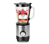 EMERIO BL-130988 Blender con contenedor de cristal de 1,5 litros, función Crush Ice, 2 velocidades + función Pulse, 4 cuchillas de acero inoxidable, 2 interruptores de seguridad en la jarra