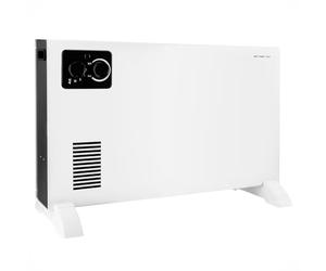 EMERIO Calefacción eléctrica convector, hasta 20 m², 2000 W, termostato ajustable, 3 niveles de calor (750 W/1250 W/2000 W), protección contra vuelco y sobrecalentamiento, ventilador turbo, móvil/asas