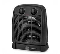 EMERIO Calentador de ventilador | para habitaciones de hasta 20 m² | 2000 W | IP21 | 2 niveles de calor | termostato ajustable | oscilante | función de ventilador | protección antivuelco | FH-111910.2