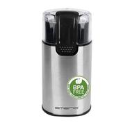 EMERIO CG-125372 - Molinillo de café eléctrico de acero inoxidable de 60 g, molinillo de café para granos de café y nueces, acero inoxidable, doble cuchillo, tapa de seguridad, antideslizante