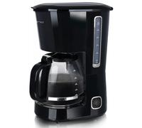 Emerio Cafetera de filtro grande, jarra de cristal de 1,5 l para hasta 12 tazas de café fresco, filtro permanente extraíble, función antigoteo, 40 minutos de apagado automático, 750 W, sin BPA, CME