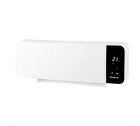 EMERIO FH-133172 Calentador de ventilador de pared, 2000 W, temporizador de remojo ajustable, elemento calefactor PTC (cerámica), 2 modos de calor, termostato ajustable, ventana abierta, detección