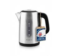 EMERIO Hervidor de agua de acero inoxidable SUS 304 | 1,7 litros de volumen | 3000 W - calentamiento rápido | interruptor de encendido/apagado iluminado | base de 360 ° | Auto Off