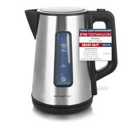 EMERIO Hervidor de doble pared con carcasa Cool-Wall 1.7L 2200 Watt Apagado automático con elemento calefactor de acero inoxidable Apertura de la tapa con solo presionar un botón