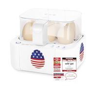 EMERIO Huevos parlante único en inglés americano distintivo | cocina los tres niveles de cocción [suave|media|duro] en un solo proceso de cocción para hasta 6 huevos al mismo tiempo | EB-115560.20